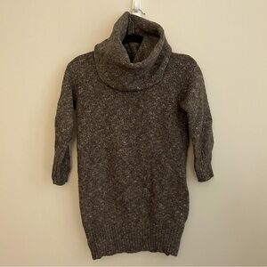 Between Me & You Thick Wool Cowl Neck Sweater Brown Sz M | Turtleneck Sweater